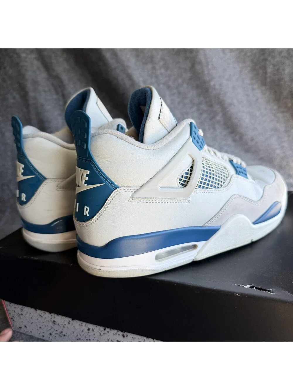 Jordan Air Jordan 4 Retro Shoes Mens Size 11 Military Blue Sneakers FV5029-141